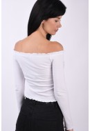 Bluza Dama Pieces Pcbell Short Bright White
